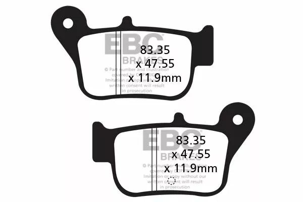 EBC BRAKE PAD SFA ORG SCOOTER SFA628