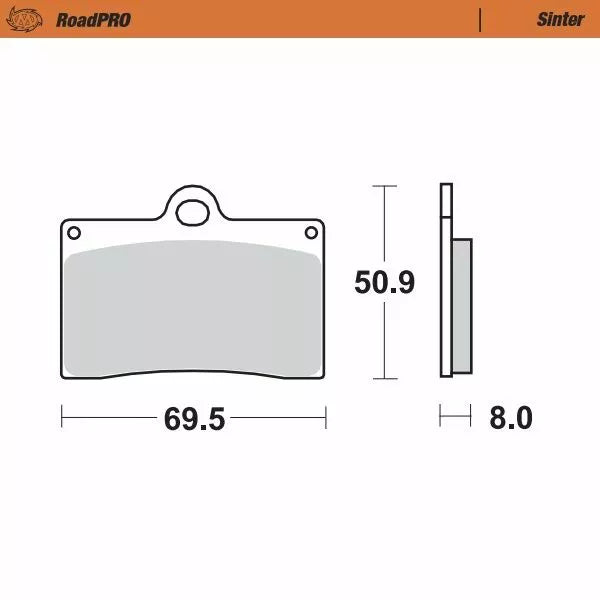 Moto-majster brzdový podložka Sinter Front 402001