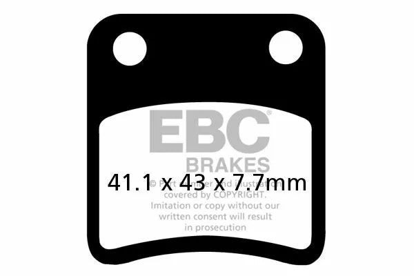EBC BRAKE PAD SFA ORG SCOOTER SFA257