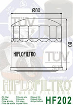 HIFLOFILTRO Oil Filter - HF202 HF202