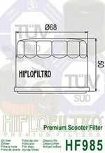 HIFLOFILTRO Oil Filter - HF985 HF985