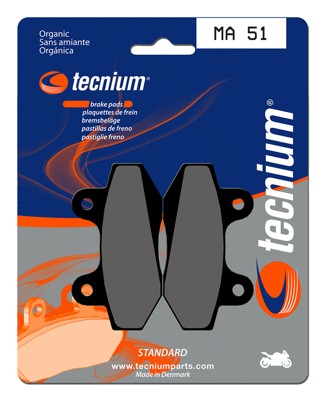 Tecnium Street Organic Brake Pads - MA51 1022524