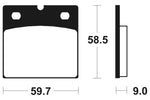 Tecnium Street Organic Brake Pads - MA54 1022527