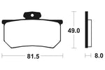 Tecnium Street Organic Brake Pads - MA99 1022569