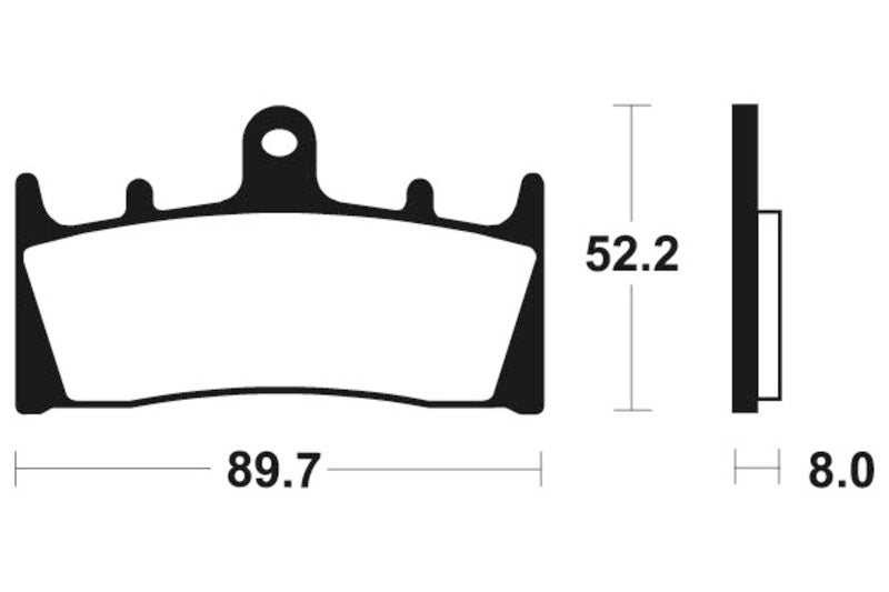 Tecnium Racing Sintered Metal Carbar Brzdí - MCR186 1022579