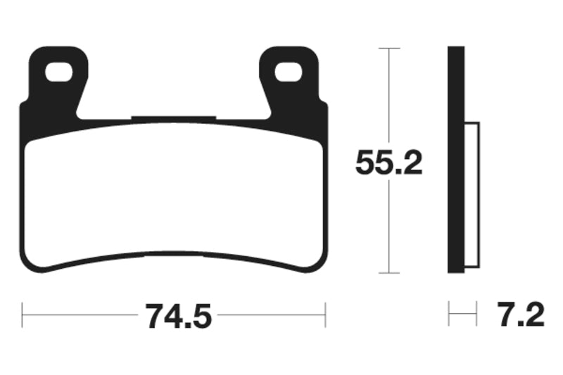 Tecnium Racing Sintered kovové brzdové doštičky - MCR234 1022585