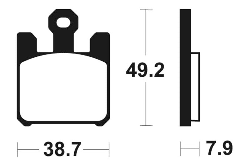 Tecnium Racing Sintered Metal Carbar Brzdí - MCR288 1022590