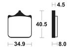 Tecnium Racing Sintered Metal Carbar Brzdí - MCR370 1022601