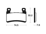 Tecnium Racing Sintered Metal Carbar Brzdí - MCR394 1022603