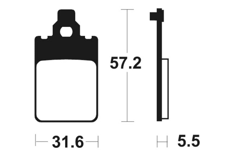 Tecnium scooter organic brake pads - ME107 1022609