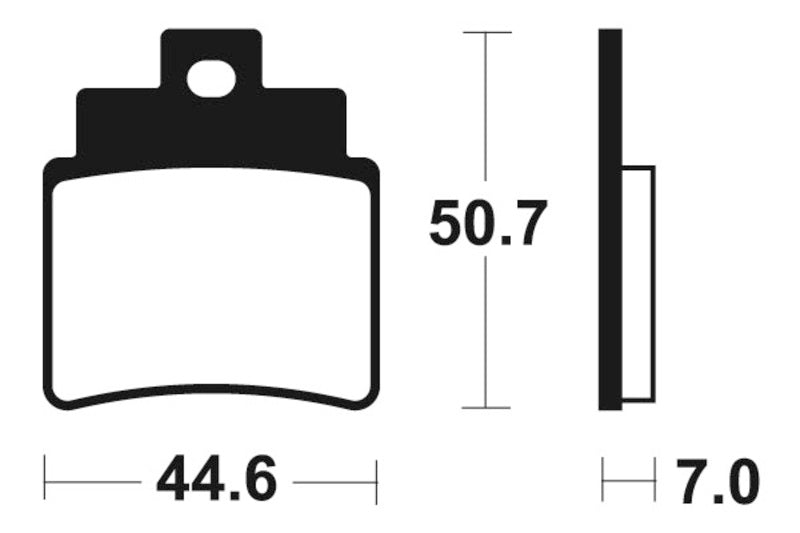 Tecnium scooter organic brake pads - ME275 1022662