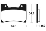 Tecnium Street Performance Sintered Metal Brake Pads - MF145 1022730