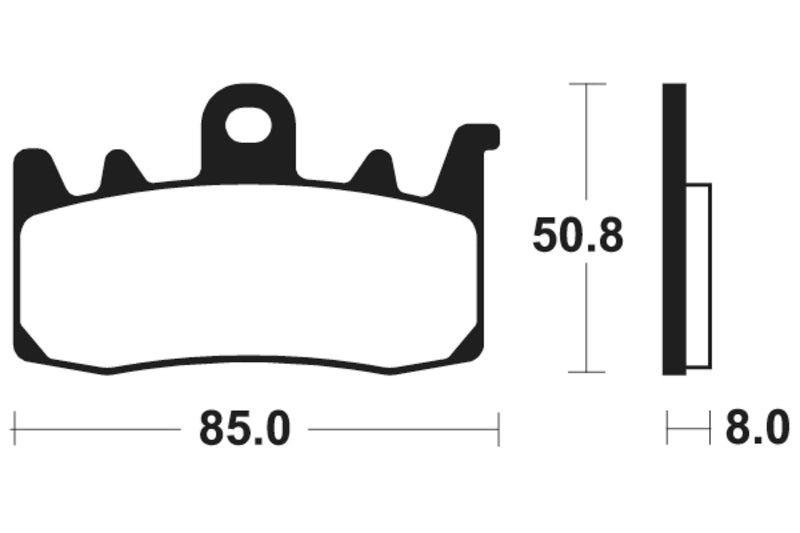 Tecnium Street Performance Sintered Metal Brake Pads - MF400 1022789