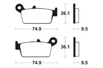 Tecnium MX/ATV Sintered kovové doštičky - MO104 1022838