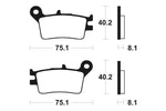 Tecnium MX/ATV Sintered Metal Brake Pads - MO129 1022841