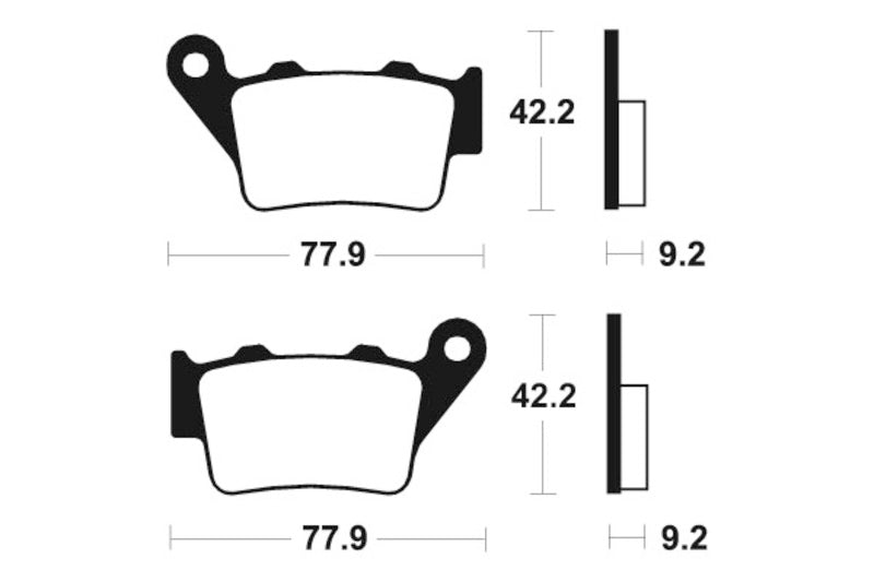 Kovové brzdové doštičky Tecnium MX/ATV - MO175 1022851