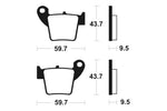 Tecnium MX/ATV Sintered kovové brzdové doštičky - MO277 1022870