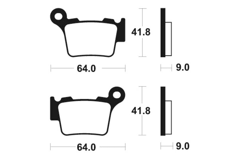 Tecnium MX/ATV Sintered kovové brzdové doštičky - MO291 1022874