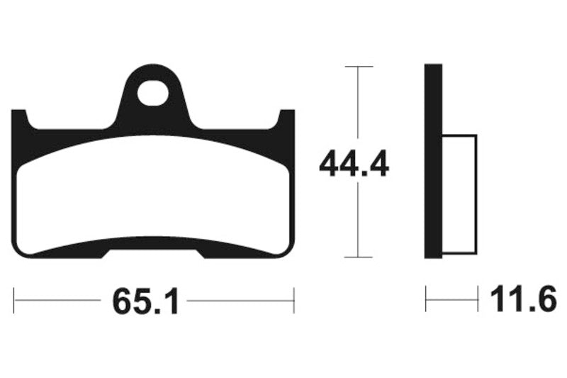 Tecnium MX/ATV Sintered kovové brzdové doštičky - MO299 1022877