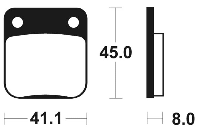 Tecnium MX/ATV sintrované kovové brzdové doštičky - MO36 1022895