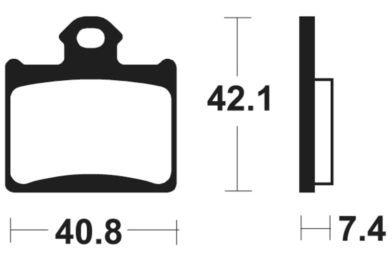 Kovové brzdové doštičky Tecnium MX/ATV - MO372 1022898