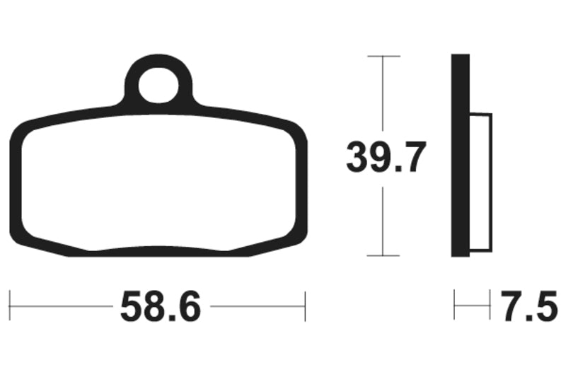 Tecnium MX/ATV Sintered Metal Brzdí - MO385 1022900