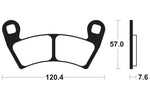 Tecnium MX/ATV Sintered kovové brzdové doštičky - MO397 1022901