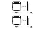 Tecnium MX/ATV Sintered Metal Brake Pads - MO62 1022916