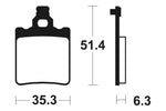 Tecnium MX/ATV Sintered kovové brzdové doštičky - MO74 1022917