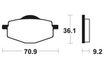 Tecnium MX/ATV Sinteované kovové brzdové doštičky - MO75 1022918