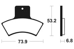 Tecnium MX/ATV Sintered kovové brzdové doštičky - MOA255 1022930