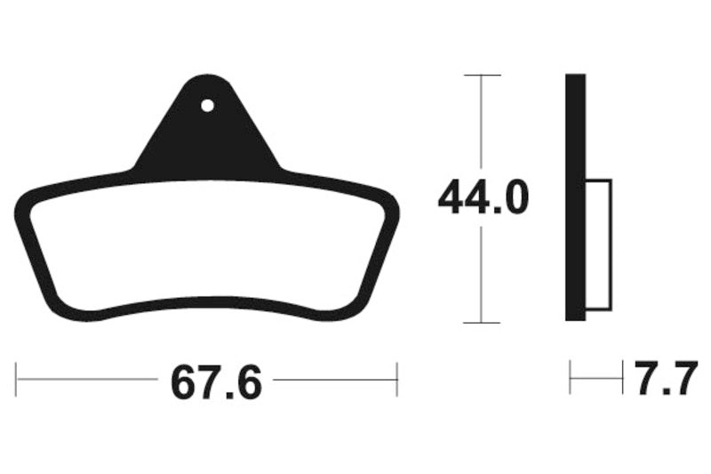 Tecnium MX/ATV Sintered kovové brzdové doštičky - MOA258 1022933