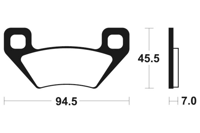 Kovové brzdové doštičky Tecnium MX/ATV - MOA322 1022936