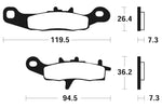 Tecnium Racing MX/ATV Sintered Metal Brzdí - MOR226 1022962