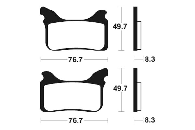 Tecnium Racing MX/ATV Sintered Metal Brzdí - MOR342 1022991