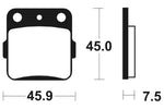 Tecnium Racing MX/ATV Sintered Metal Brzdí - MOR92 1023031