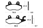 Tecnium Street Performance Sintered Metal Brake Pads - MR133 1023039