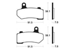 Tecnium Street Performance Sintered Metal Brake Pads - MR330 1023077