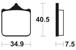 Tecnium Racing Sintered Metal Brzdí - MRR262 1023131