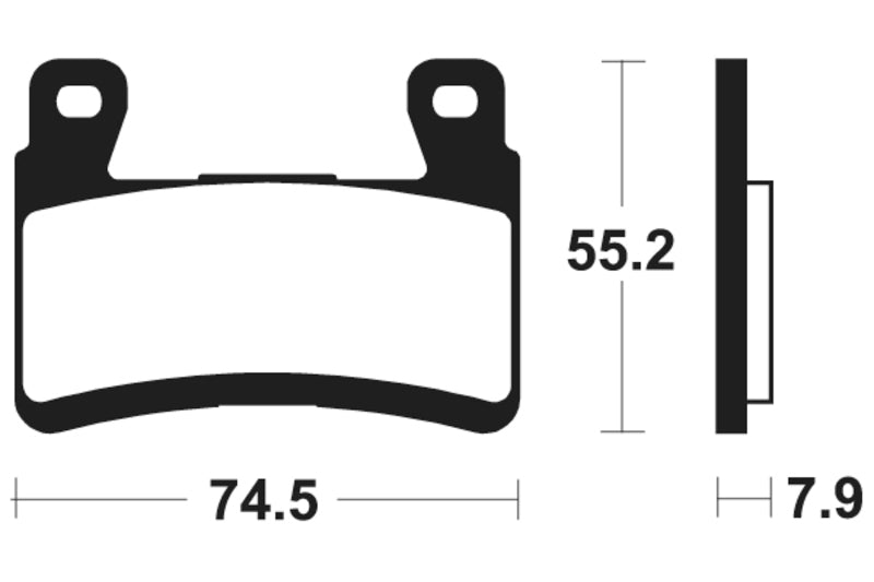 Tecnium Racing Sintered Metal Brzdí - MRR394 1023150