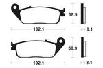 Tecnium Maxi Scooter Sintered Metal Brzdí - MSS127 1023178