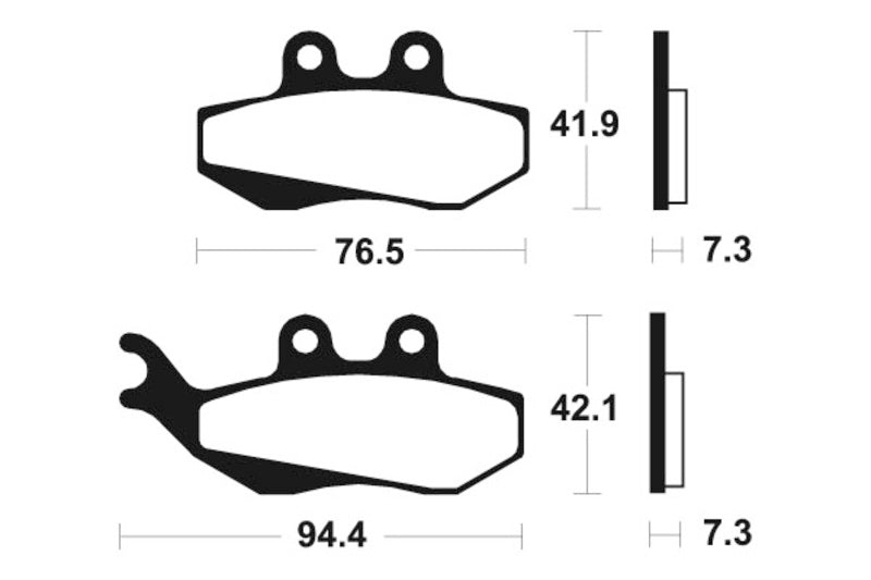 Tecnium Maxi Scooter Sintered Metal Brzdí - MSS189 1023185