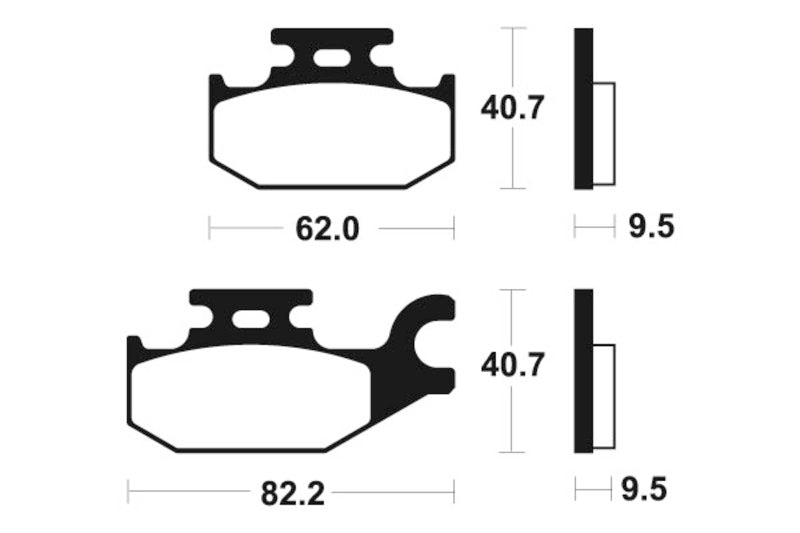 Tecnium Maxi Scooter Sintered Metal Brzdí - MSS254 1023199