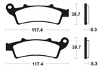 Tecnium Maxi Scooter Sintered Metal Brzdí - MSS261 1023200