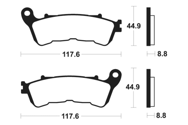 Tecnium Maxi Scooter Sintered Metal Brzdí - MSS328 1023213