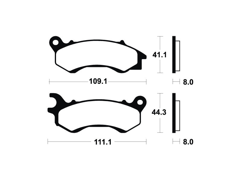 Tecnium Maxi Scooter Sintered Metal Brzdí - MSS373 1023222