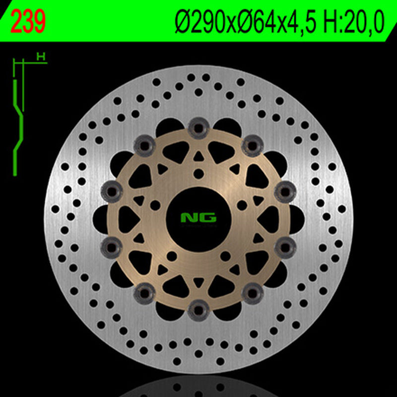 Ng brzdový disk kolo 239