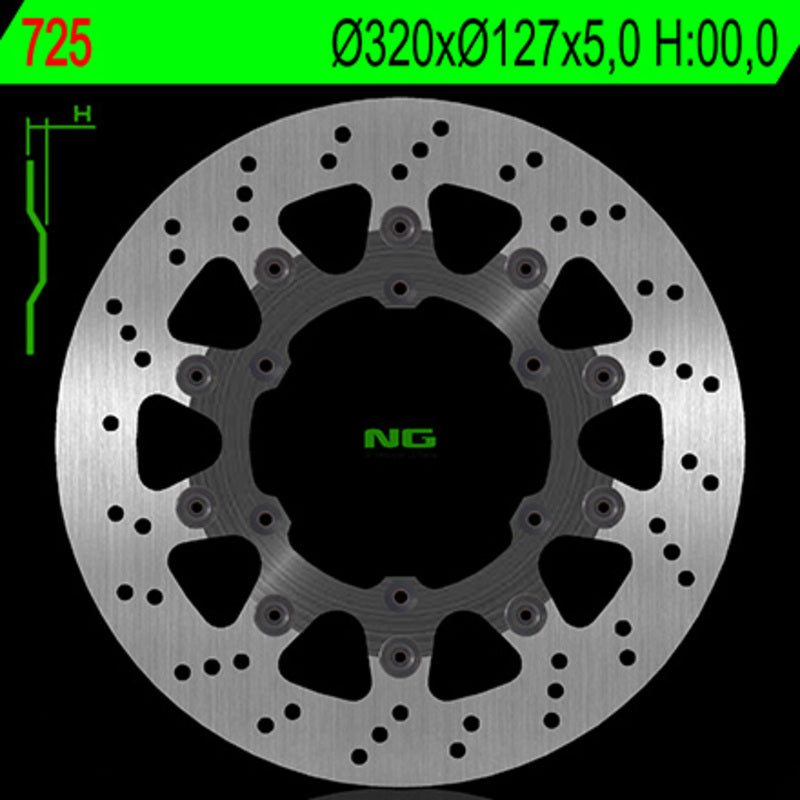 Ng brzdový disk kolo 725