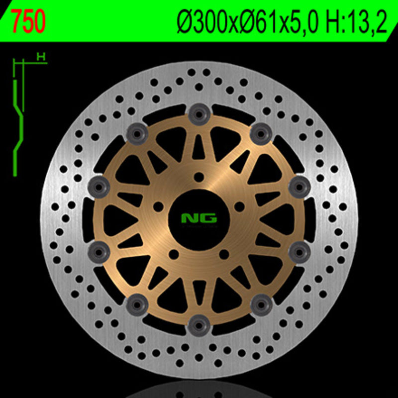 NG brzdový disk kolo 750