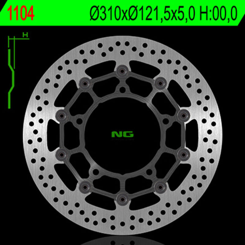 Ng brake disc round 1104